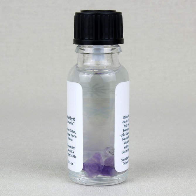 Back of Sun's Eye Amethyst Oil