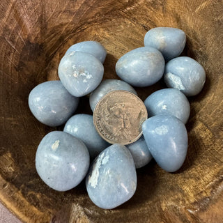 Angelite Tumbled Crystal - The Mystical Moon Online Store