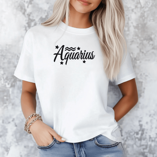 Aquarius Zodiac T-Shirt - The Mystical Moon Online Store