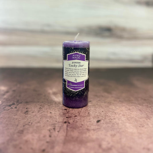 Astro Magic Jupiter Lucky Star Candle - The Mystical Moon Online Store
