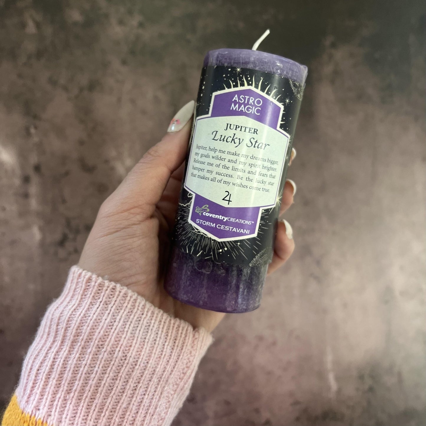 Astro Magic Jupiter Lucky Star Candle - The Mystical Moon Online Store
