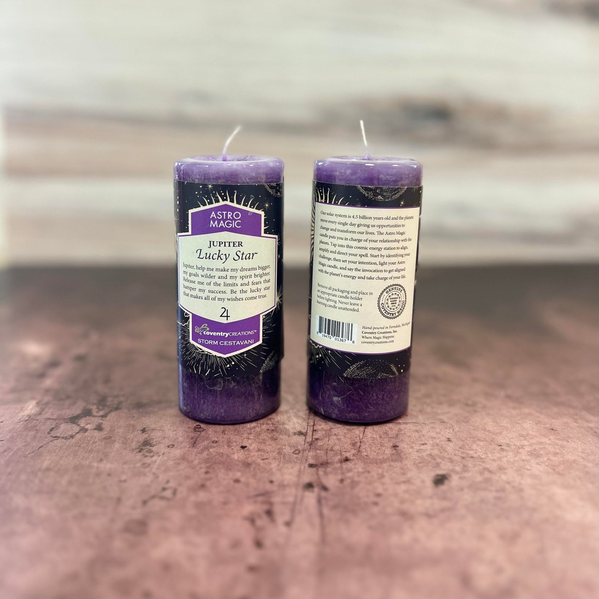 Astro Magic Jupiter Lucky Star Candle - The Mystical Moon Online Store