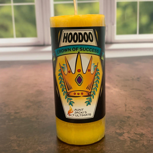Aunt Jacki's Hoodoo Crown of Success Candle - The Mystical Moon Online Store