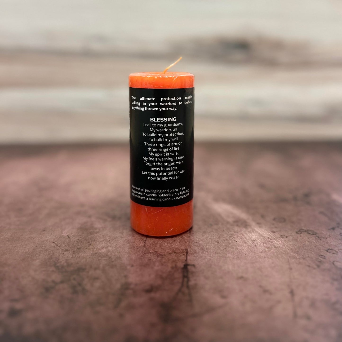 Aunt Jacki's Hoodoo Fiery Wall of Protection Candle - The Mystical Moon Online Store
