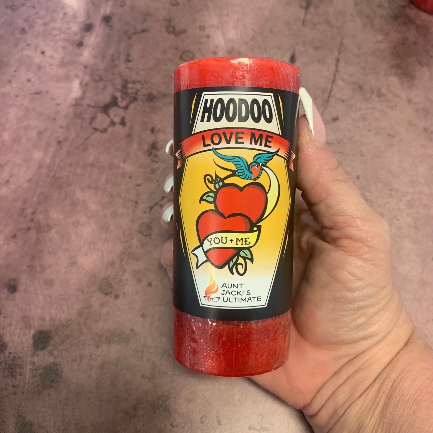 Aunt Jacki's Hoodoo Love Me Candle - The Mystical Moon Online Store