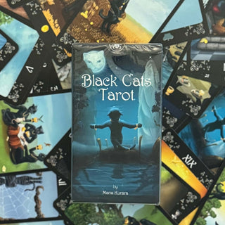 Black Cats Tarot Deck by Maria Kuara and Lo Scarabeo - The Mystical Moon