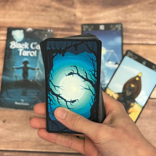 Black Cats Tarot Deck by Maria Kuara and Lo Scarabeo - The Mystical Moon