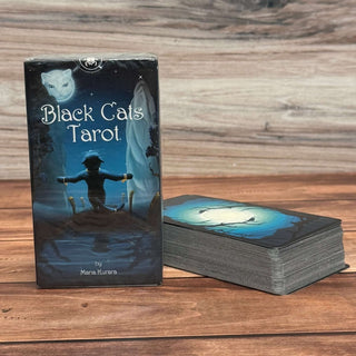 Black Cats Tarot Deck by Maria Kuara and Lo Scarabeo - The Mystical Moon
