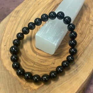 Black Tourmaline Beaded Bracelet 8mm - The Mystical Moon Online Store