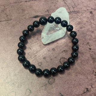Black Tourmaline Beaded Bracelet 8mm - The Mystical Moon Online Store