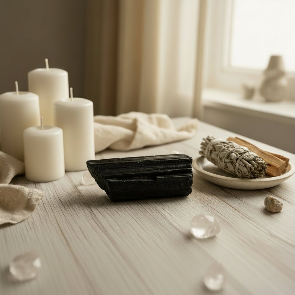 Black Tourmaline Raw Specimen - The Mystical Moon Online Store