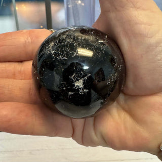 Black Tourmaline Sphere - The Mystical Moon