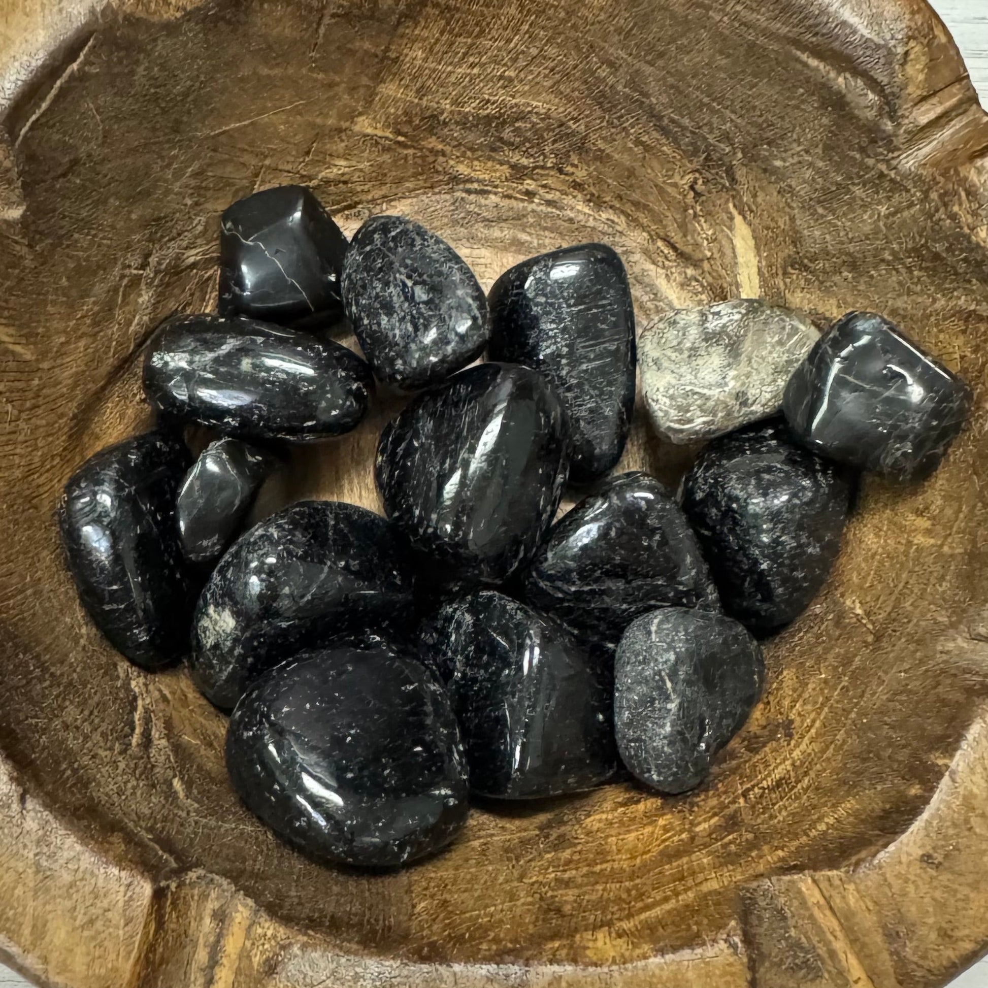 Black Tourmaline Tumbled Crystal - The Mystical Moon Online Store
