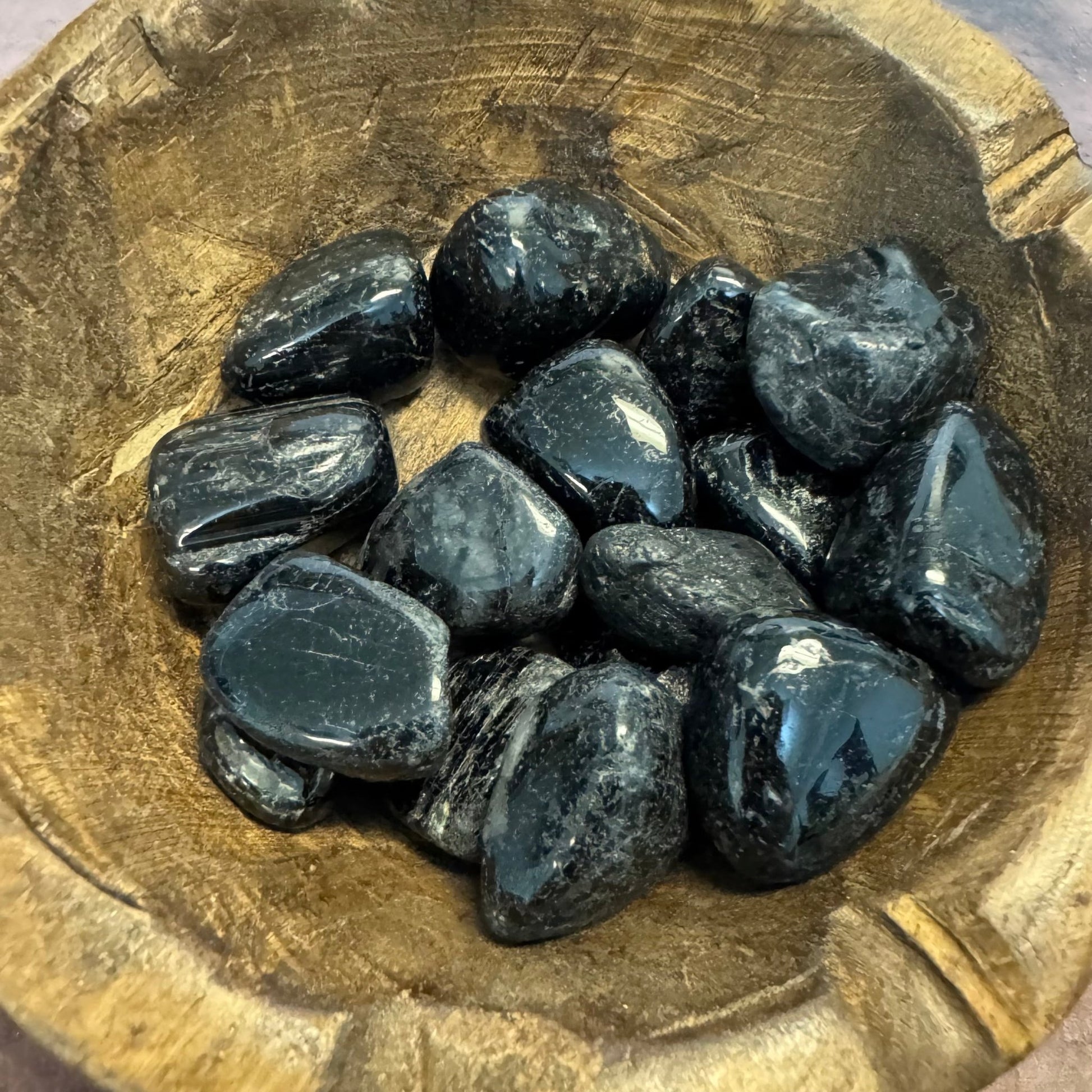 Black Tourmaline Tumbled Crystal - The Mystical Moon Online Store