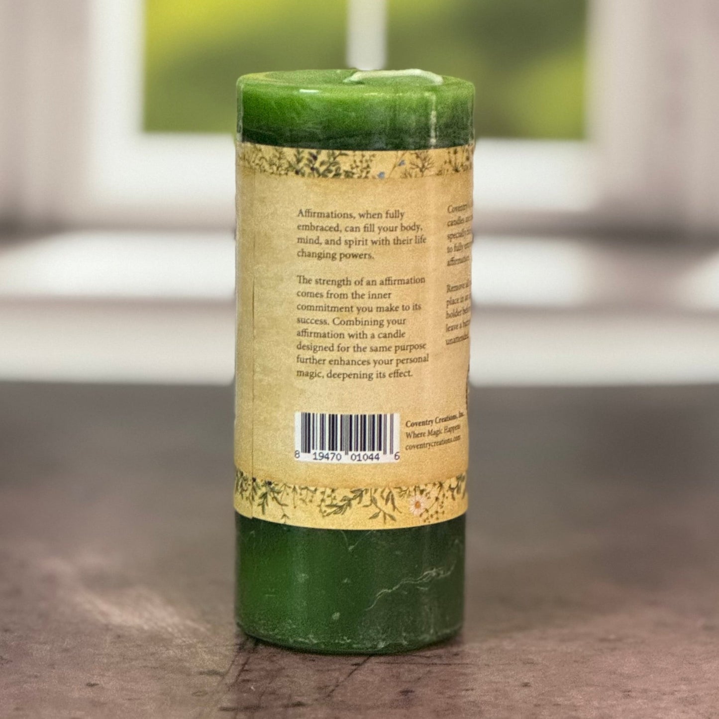 Blessed Herbal Affirmation Prosperity Candle - The Mystical Moon Online Store
