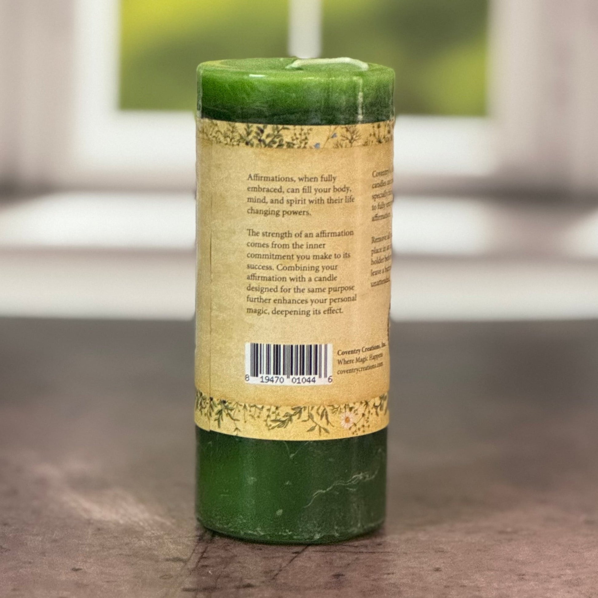 Blessed Herbal Affirmation Prosperity Candle - The Mystical Moon Online Store