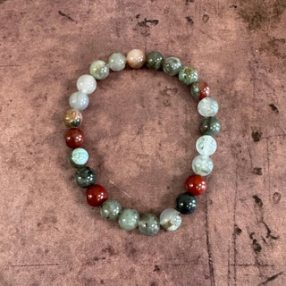 Bloodstone Beaded Bracelet 8mm - The Mystical Moon Online Store