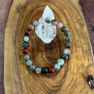Bloodstone Beaded Bracelet 8mm - The Mystical Moon Online Store