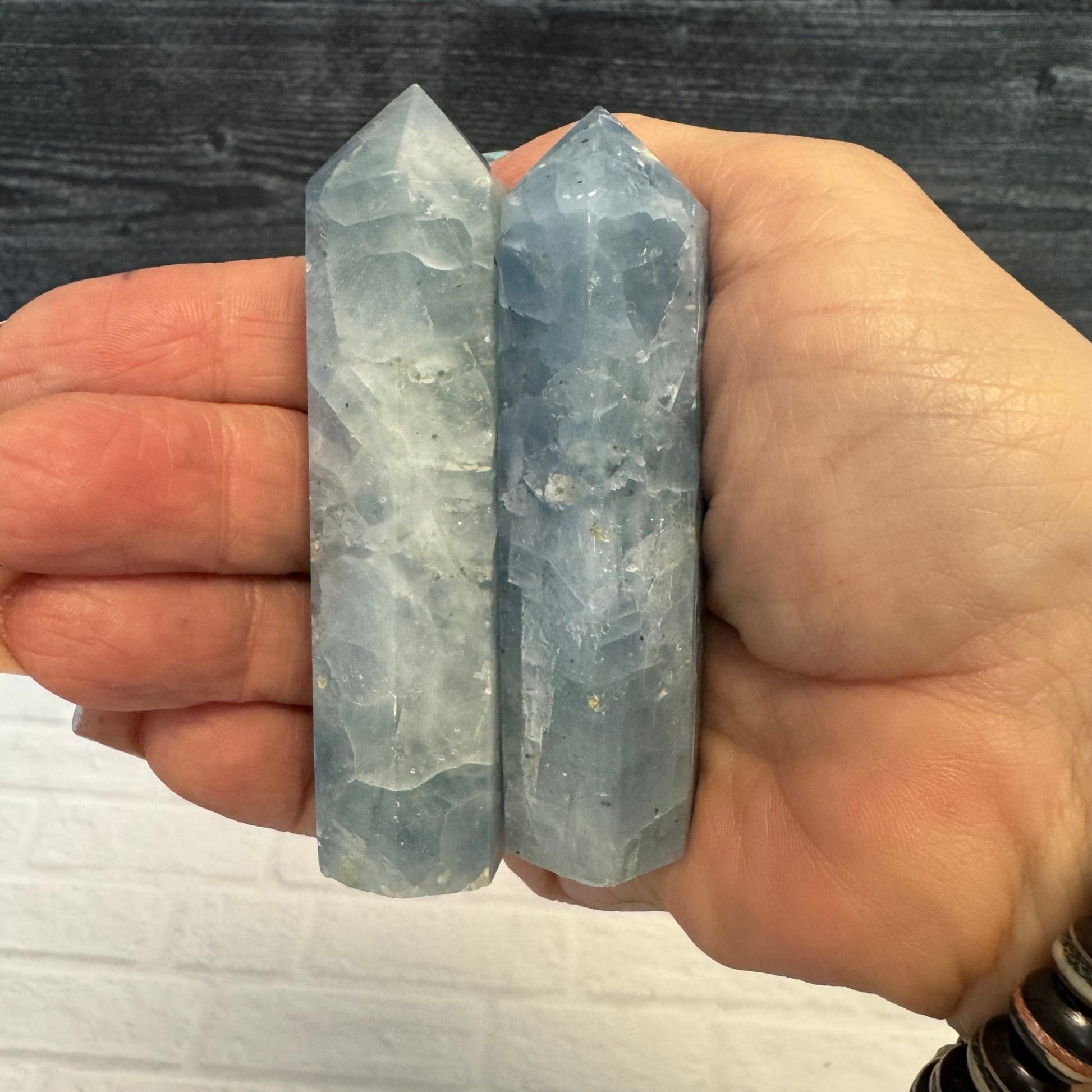 Blue Calcite Tower 18 - The Mystical Moon Online Store