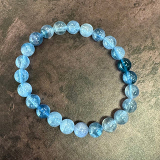 Blue Fluorite Beaded Bracelet 8mm - The Mystical Moon Online Store