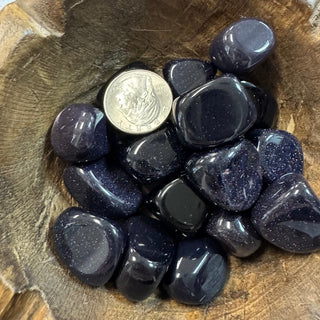 Blue Goldstone Tumbled Crystal - The Mystical Moon Online Store