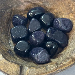 Blue Goldstone Tumbled Crystal - The Mystical Moon Online Store