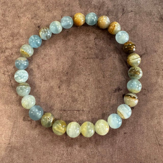 Blue Onyx Beaded Bracelet 8mm - The Mystical Moon Online Store