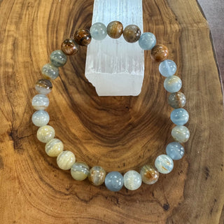 Blue Onyx Beaded Bracelet 8mm - The Mystical Moon Online Store