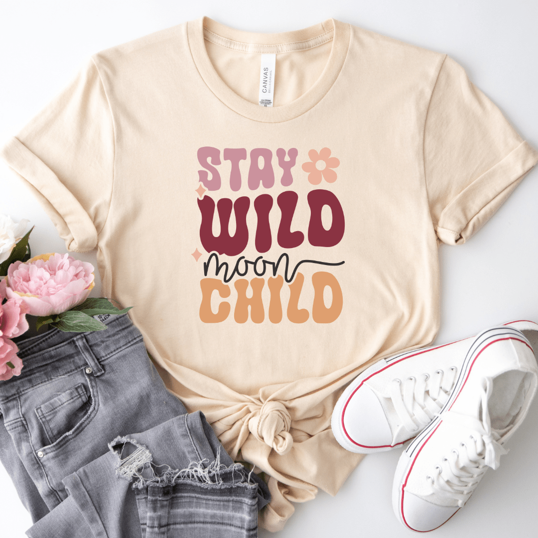 Boho Moon Child T-Shirt - The Mystical Moon Online Store