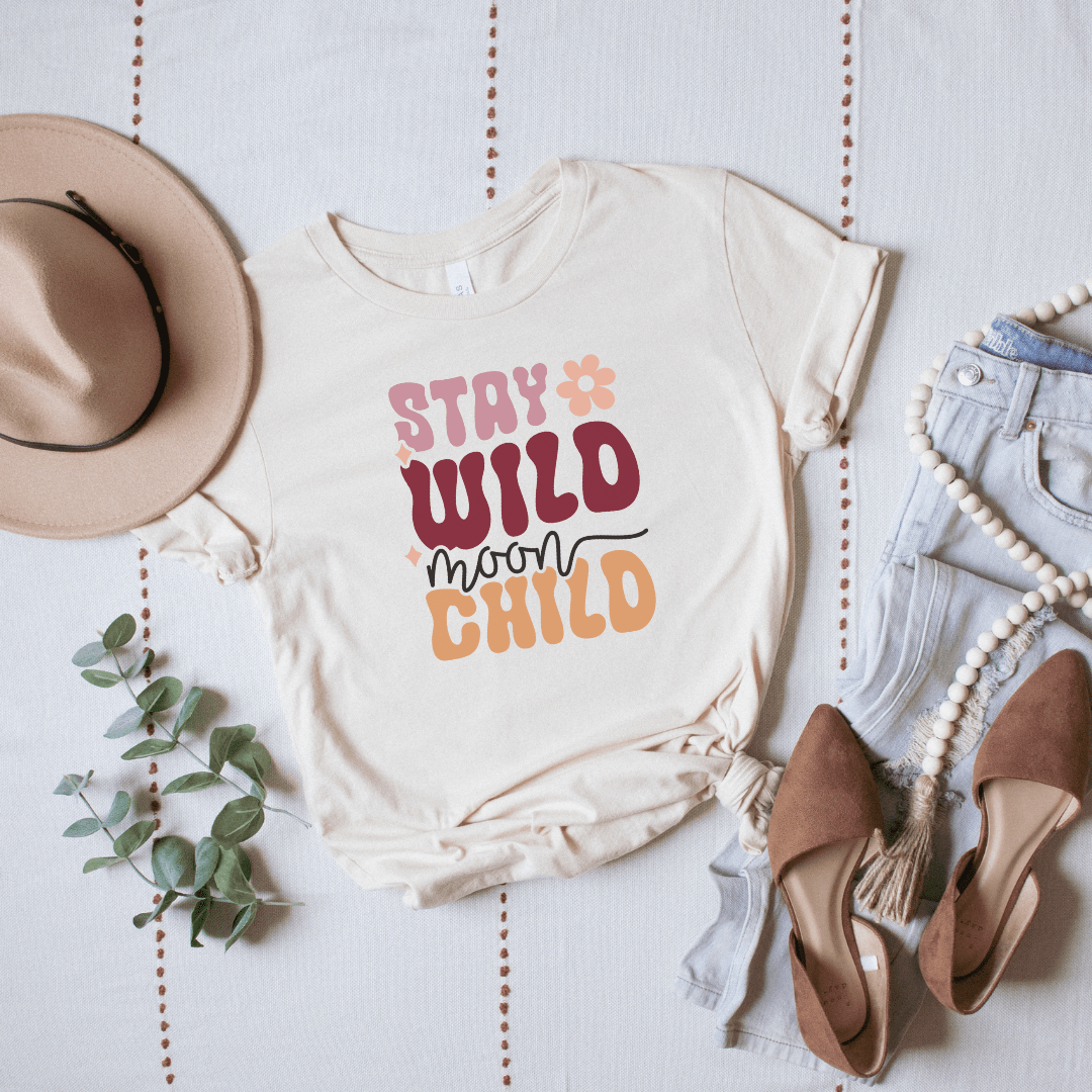 Boho Moon Child T-Shirt - The Mystical Moon Online Store