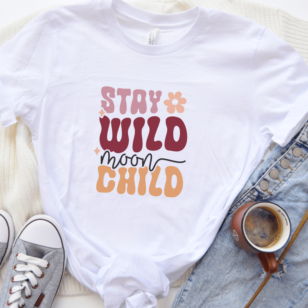 Boho Moon Child T-Shirt - The Mystical Moon Online Store