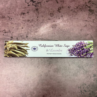 Californian White Sage and Lavender Incense Sticks – Premium Masala, 15g - The Mystical Moon Online Store