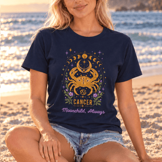 Cancer Moonchild, Always Zodiac Tee - The Mystical Moon