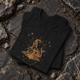 Capricorn Grounded Stardust Zodiac Tee - The Mystical Moon