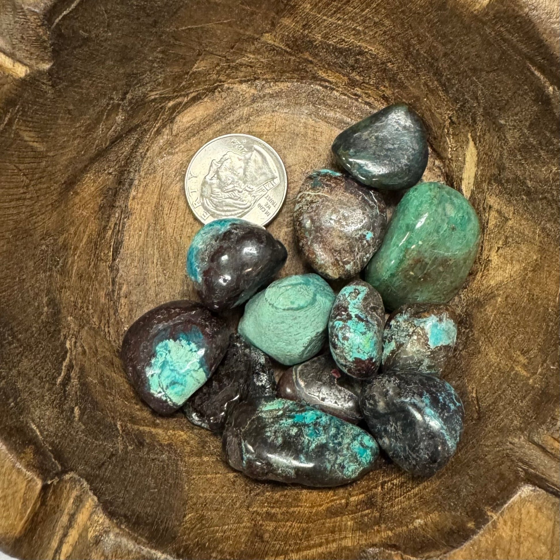 Chrysocolla Tumbled Crystal - The Mystical Moon Online Store