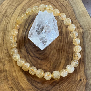 Citrine Beaded Bracelet 6mm - The Mystical Moon Online Store