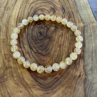 Citrine Beaded Bracelet 6mm - The Mystical Moon Online Store