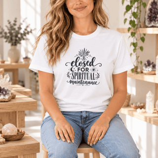 Closed for Spiritual Maintenance T-Shirt - The Mystical Moon