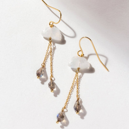 Cloud Nine Gemstone Drop Earring - The Mystical Moon Online Store