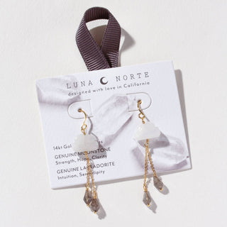 Cloud Nine Gemstone Drop Earring - The Mystical Moon Online Store