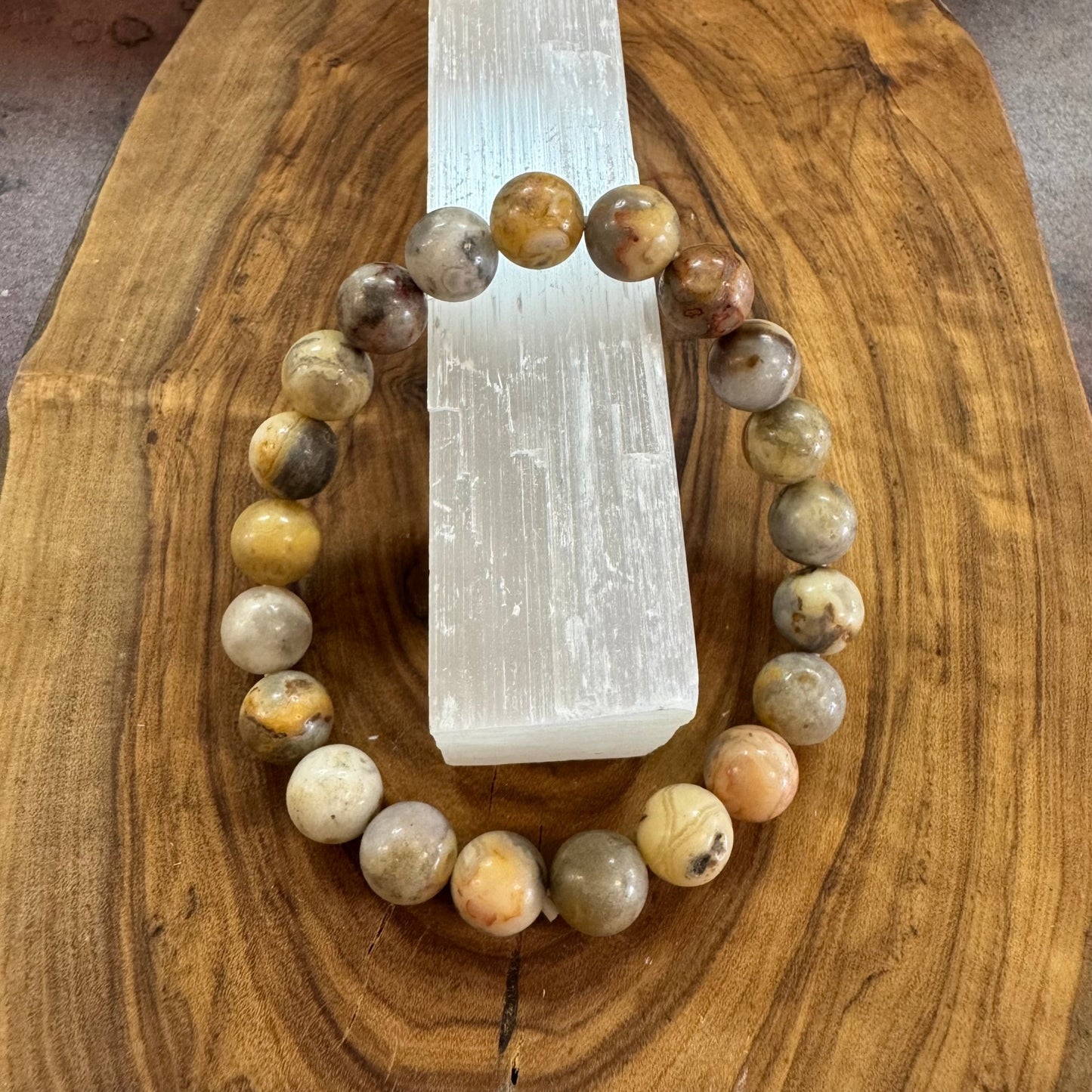 Crazy Lace Agate Beaded Bracelet 8mm - The Mystical Moon Online Store