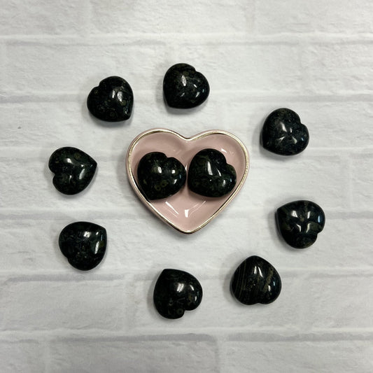 Crocodile Jasper Tumbled 30mm Heart - The Mystical Moon Online Store