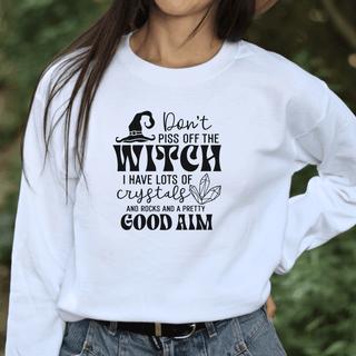 Crystal Lover Witchy Sweatshirt | Mystical Humor Apparel - The Mystical Moon Online Store