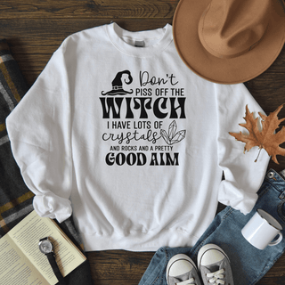 Crystal Lover Witchy Sweatshirt | Mystical Humor Apparel - The Mystical Moon Online Store
