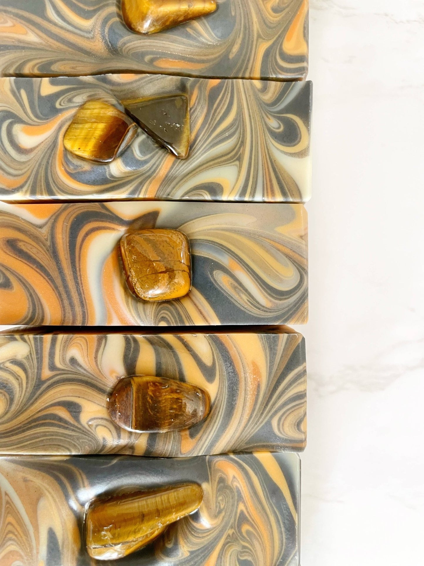 Crystal Soap - Namaste Courageous | Tigers Eye - The Mystical Moon Online Store