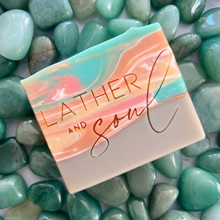 Crystal Soap - Namaste Lucky | Green Aventurine - The Mystical Moon Online Store