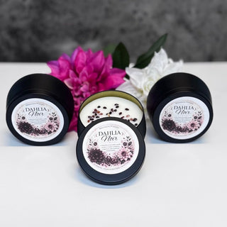 Dahlia Noir – Garnet Crystal Candle - The Mystical Moon Online Store