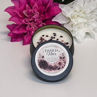 Dahlia Noir – Garnet Crystal Candle - The Mystical Moon Online Store