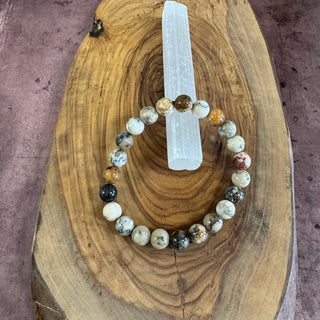 Dendritic Agate Beaded Bracelet 8mm - The Mystical Moon Online Store