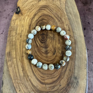 Dendritic Agate Beaded Bracelet 8mm - The Mystical Moon Online Store
